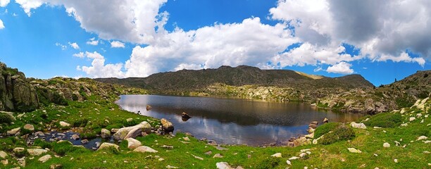 Lago Forcat (Encamp - Andorra) - obrazy, fototapety, plakaty