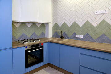 Built-in furniture in a modern kitchen