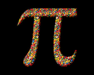 Pi Symbol, Math Ratio Sweet Candies Icon Logo Symbol illustration