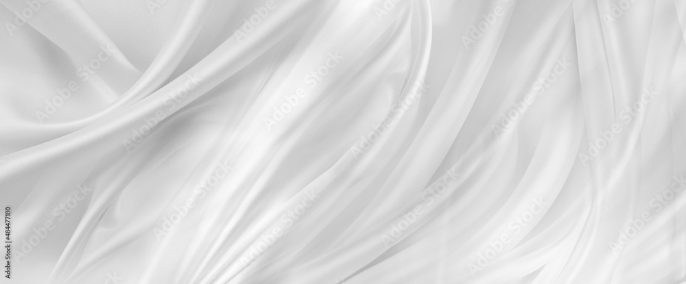 Wall mural White silk fabric lines