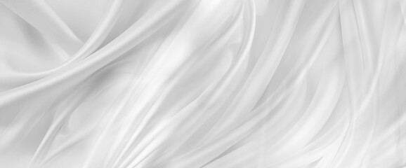 Fototapeta premium White silk fabric lines