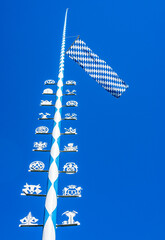 typical maypole in bavaria