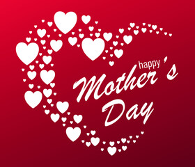 happy mothers day background. mother's day gift concept poster. editable vector
