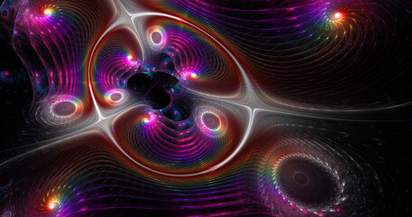 Abstract fantasy swirls of fractal shapes. Fantastic fractal background. Abstract fractal texture. Digital fractal art. 3d rendering.