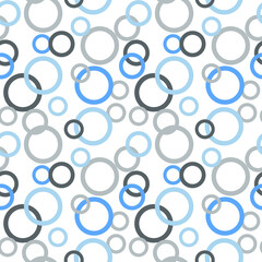 Seamless white background with abstract circles