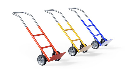 3D Render Shopping Cart Icon illustration Design.