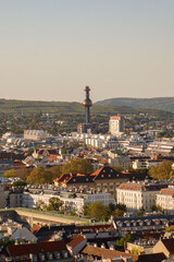 Spittelau Turm in mitten Wiens 