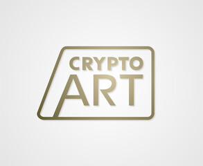 Crypto art message symbol