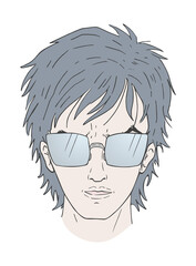 Fashion man with sunglasses
