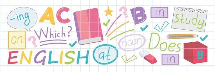 Vector pattern with little children. Kindergarten. Imagination. Creativity. Play.