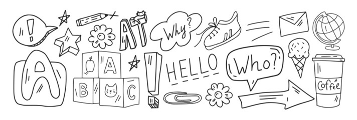 Vector pattern with little children. Kindergarten. Imagination. Creativity. Play.
