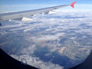 view from the plane