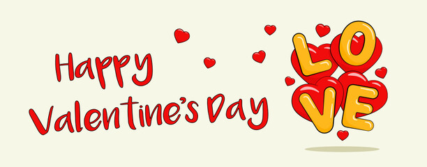 Happy Valentine's Day. Vector	
