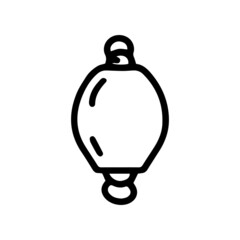fishing sinker line vector doodle simple icon