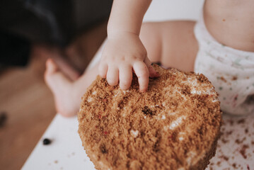 one year old child. Birthday