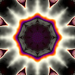 Fototapeta premium Esoteric yoga abstract background.