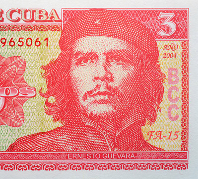 Ernesto "Che" Guevara on a banknote of Cuba