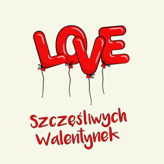 Szczęśliwych Walentynek. Wektor. © FriendlyPixels