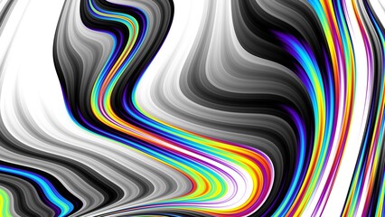Abstract fractal pattern. Wavy blur background