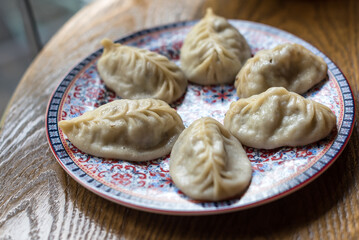 Central Asian Steamed Meat Dumplings Manti