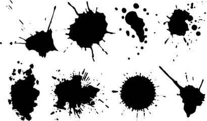 Set Of Ink Stains Silhouettes Set Of Ink Stains SVG EPS PNG