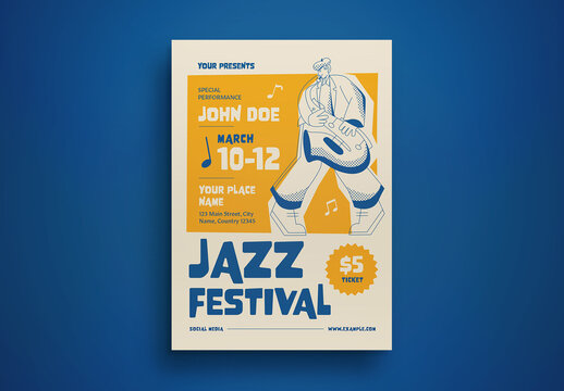 Jazz Festival Flyer Layout