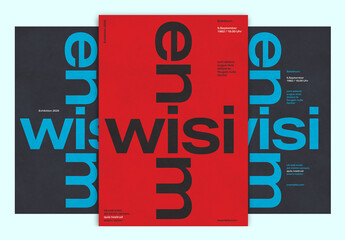 Creative Event Poster Layout in the International Typographic Style