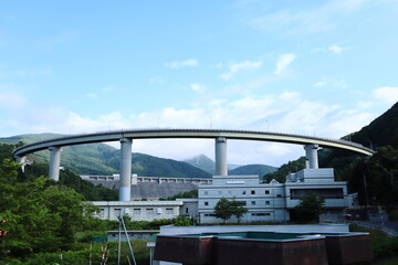 朝里大橋と朝里ダム