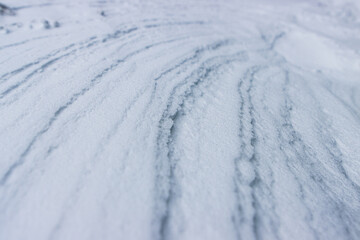 Wind Pattern in the Snow - 484506911