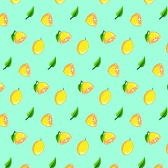 pattern, lemon, half a lemon, juice, cut lemon, vector, illustration, summer, juicy, fresh, bright, ripe, beautiful, yellow, citrus, food, wallpaper, background, bed, packaging