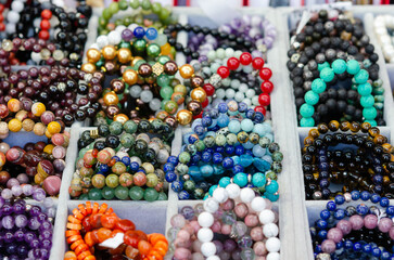 Handmade colorful stone bracelets for women 