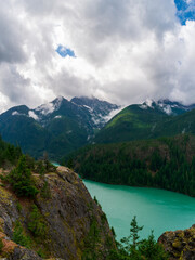 Fototapeta na wymiar Diablo Lake, North Cascades National Park