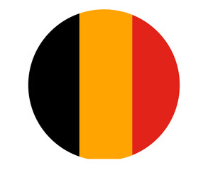 Fototapeta premium Belgium Flag National Europe Emblem Heart Icon Vector Illustration Abstract Design Element