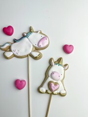 Galletas de mantequilla decoradas unicornio