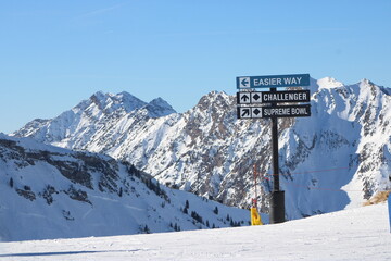 ski resort in the mountains