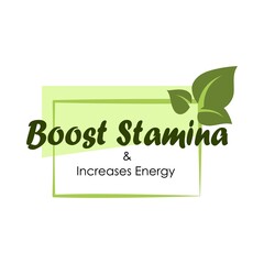 Boost stamina and encreasing energy sticker product