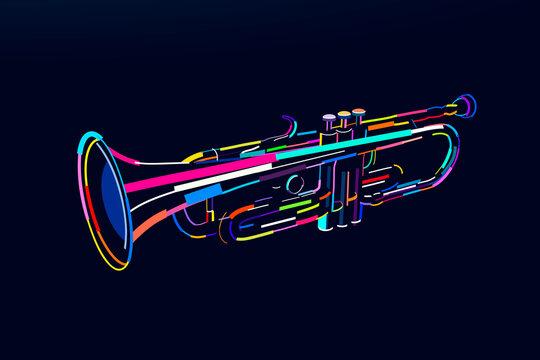 Trumpet Silhouette Vector Images (over 6,100)