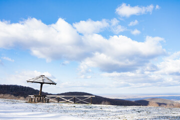 winter landscape Serbia