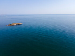 Aerial view of Snake Island at Arkutino region, Bulgaria