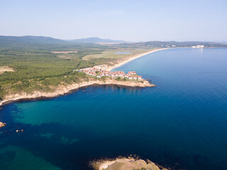 Aerial view of Snake Island at Arkutino region, Bulgaria