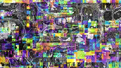 Digital fractal pattern. Abstract background.