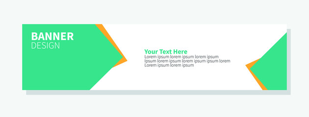 Vector abstract design banner web template.