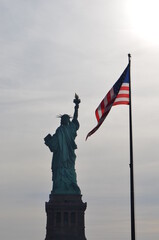 Obraz premium statue of liberty city