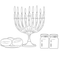 Hanukkah Jewish Tradition Symbols