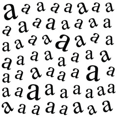 Pattern With Small Letter A