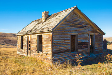 Old abandoned ranch house