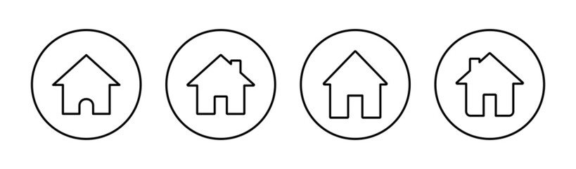 House icons set. Home sign and symbol