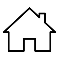 Home Flat Icon Isolated On White Background
