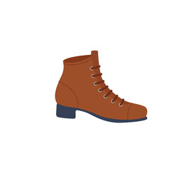 Woman boots vector isolated icon. Emoji illustration. Boots vector emoticon