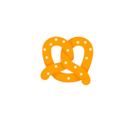 Pretzel vector isolated icon. Emoji illustration. Pretzel vector emoticon